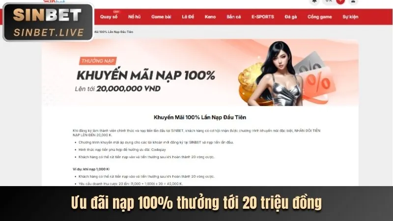 Khuyến mãi hoàn trả 66b win